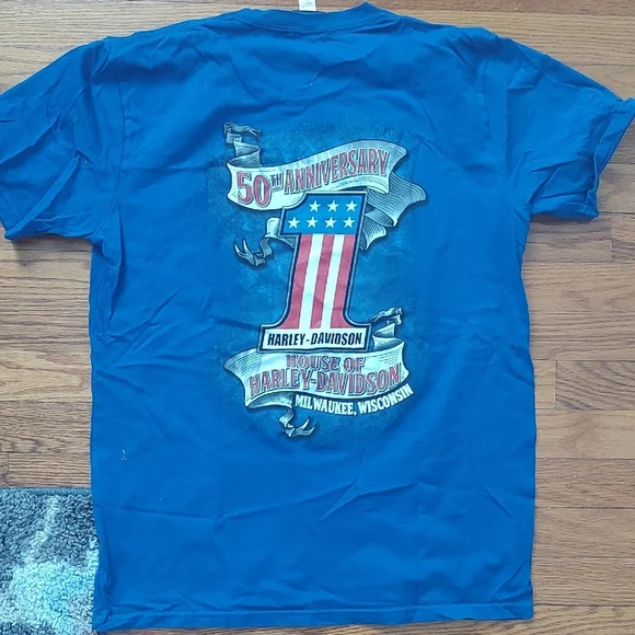 Harley-Davidson Legendary Blue T-Shirt - Picture 5 of 5
